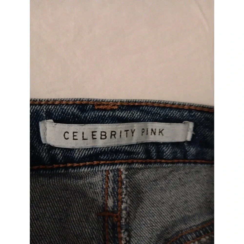 Celebrity‎ Pink Women's Jeans Sz. 11/30 Straight Leg Faded Stretch Blue Denim